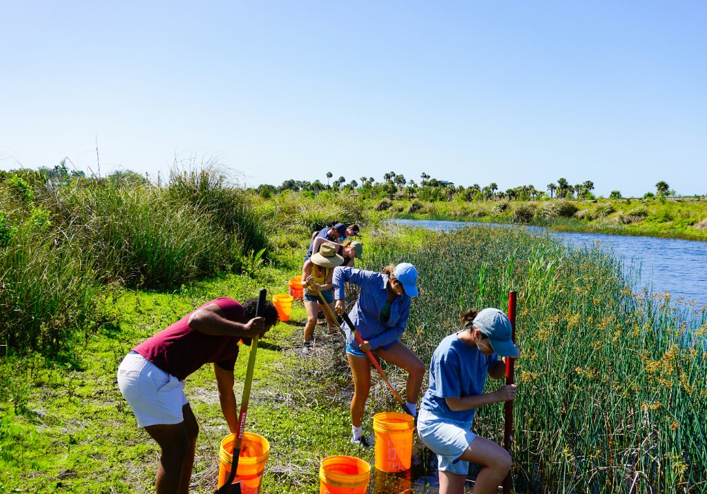 People volunteering together